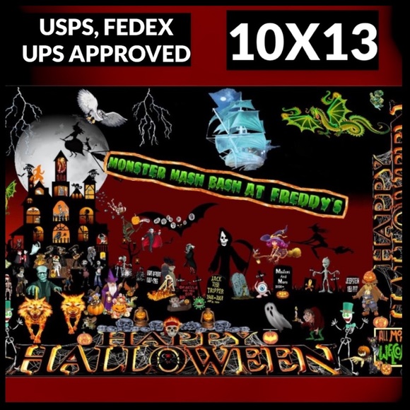 50 10x13 Poly Mailers Halloween Shipping Envelopes PRICE IS FIRM MONSTER Fall - Picture 7 of 8